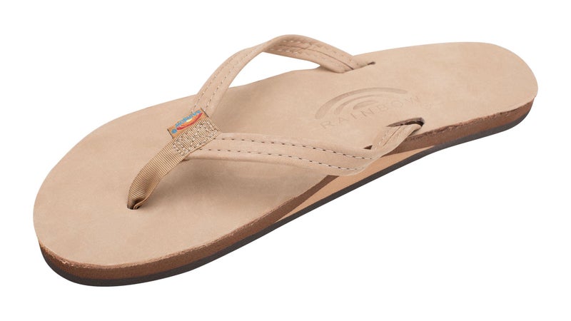 Rainbow Sandals Women's Single Layer Premier Leather Narrow Strap, Sierra Brown, Ladies Medium / 6.5-7.5 B(M) US - Image 1